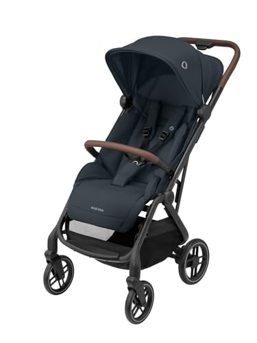 Maxi-Cosi Soho Kinderwagen, 0–4 Jahre, 0–22 kg, ultrakompakt Buggy, Automatischen Einhand-Klappmechanismus, Geräumiger Sitz, 3 Liegepositionen, flache Liegeposition, Essential Graphite