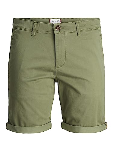 JACK & JONES Herren Chino Shorts Regular Fit 12165604,Deep Lichen Green,L