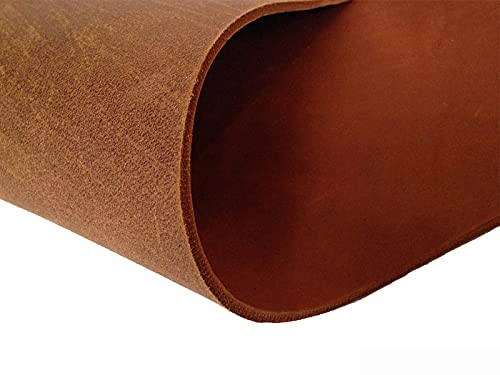 Hund natürlich Lederzuschnitt Rindsleder 3,5mm Fettleder Dickleder Farbe und Größe wählbar (20cm x 10cm, Cognac)