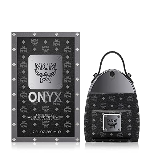 MCM ONYX Eau de Parfum für Herren, 50 ml Luxus-Herrenduft in Schwarzem Designer-Flakon, Natürlicher Spray-Vaporisateur