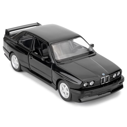 imtfzct 1/36 BMW M3 1987 Casting Modell,Zink Legierung Kinder Spielzeug Auto, Freizeit Auto, Kinder Spielzeug, Geschenk für Jungen und Mädchen(schwarz)