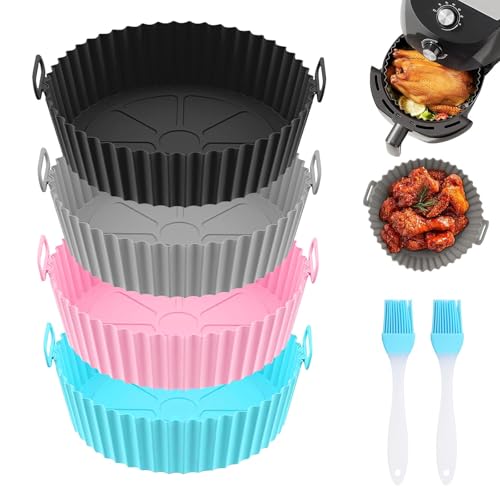 4 Stück Silikonform für Heißluftfritteuse 20x17x5cm Airfryer Silikonform