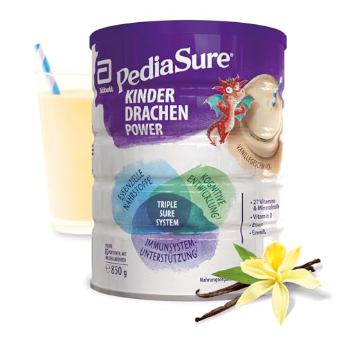 Pediasure Kinder Drachen Power Vanille 850g - für Kinder ab 3 Jahren