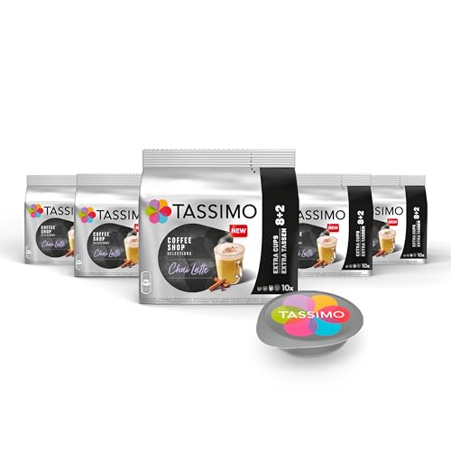 Tassimo Coffee Shop Selection Chai Latte Kapseln 5 x 10 Pads, 50 Teekapseln