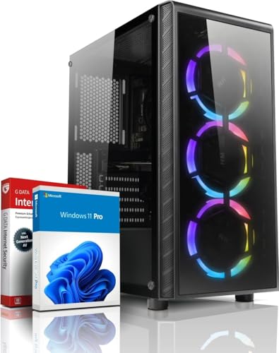 shinobee Gaming PC AMD Ryzen 7 5700G 16 Threads 4.60GHz - 32 GB DDR4-1000GB SSD - AMD Radeon Graphics - Windows 11 - WLAN - Gamer PC Computer Gaming #7814
