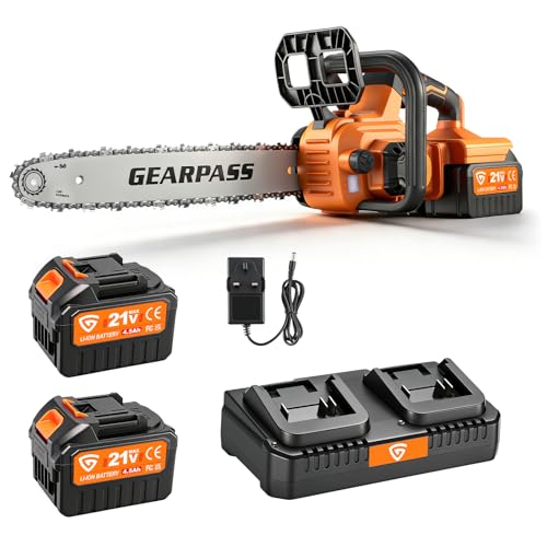 GEARPASS 16-Zoll Akku-Kettensäge, 2.0kw Bürstenloser Motor für Baumschnit
