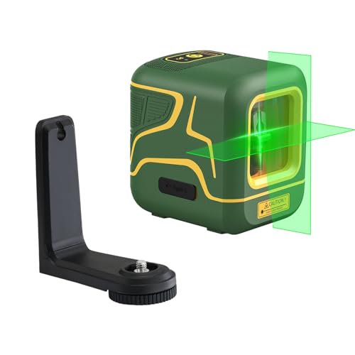 Fanttik D2 Kreuzlinienlaser Selbstnivellierend, Linienlaser Grün 30m, Wiederaufladbare Batterie, USB-C Aufladung, Magnetische Halterung 360°, Pulsmodus, IP54, für DIY und Dekoration - Grün