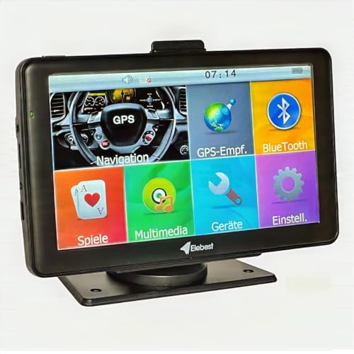 Elebest City 80T TMC PRO, Navigationsgeräte für Auto,Camper Navigationssystem, POI, LKW Navi,Wohnmobil Navi, Lebenslang Kostenloses Kartenupdate