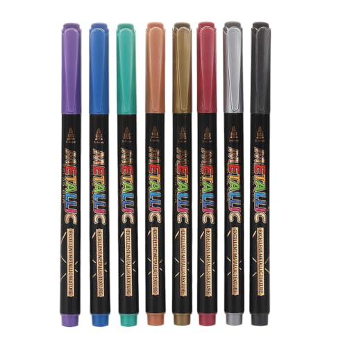 EIH1 8 Stück Temporäre Tattoo Marker, 8 Colors Tattoo Stifte für die Haut, Stifte mit Bold and Fine Lines safty Tinte,geeignet für Weihnachts- und Halloween-DIY-Artikel