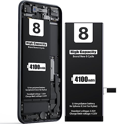 4100mAh Akku für iPhone 8, EMNT Neuer 0-Zyklus Höhere Kapazität Li-ion Ersatz Akku für Modell A1863 A1905 A1906 mit Komplett Professionelle Reparaturwerkzeuge und Anweisungen