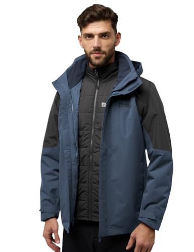 Jack Wolfskin Herren Romberg 3in1 Jkt M, Midnight Sky, L EU