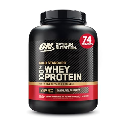 Optimum Nutrition Gold Standard 100% Whey, Proteinpulver, Geschmack Double Rich Chocolate, 2.26kg, 73 Portionen