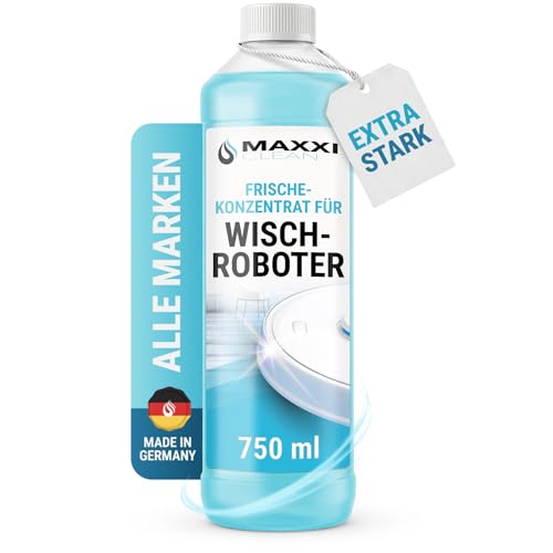 Maxxi Clean 1 x 750 ml Reinigungsmittel für Saugroboter mit Wischfunktion I Konzentrat mit Frische Duft I Universalreiniger für Fliesen, Laminat, Parkett I kompatibel mit gängigen Herstellern