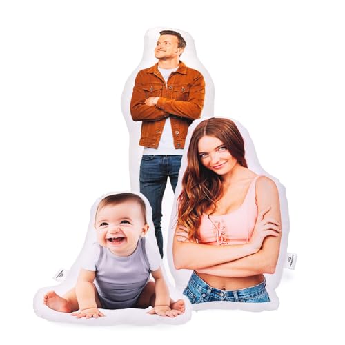 Personalisiertes 3D Person Menschenform Kissen FOTOGESCHENK mit eigenem Foto Foto-Kissen mit Deinem Foto Bedrucken Zum Jahrestag, Geburtstag, Valentinstag (mit Füllung) 3D Körper [091]