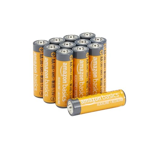 Amazon Basics AA-Alkali-Hochleistungsbatterien, 1,5 V, 10 Jahre lagerfähig, 12 Stück