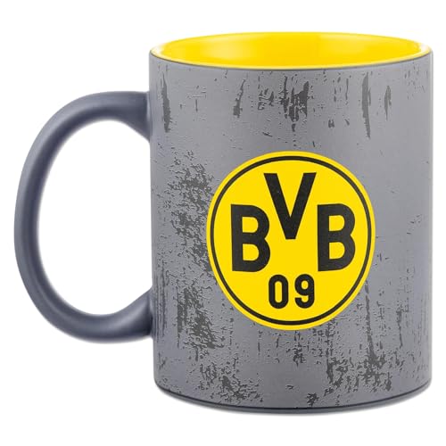 Borussia Dortmund BVB Tasse Heimat, Stadion 0,3 l, grau