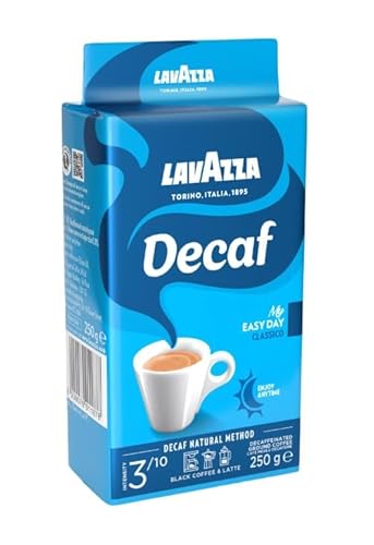 Lavazza, Decaf „My Easy Day“, Entkoffeinierte Kaffeebohnen, mit Aromanoten von Honig, 100% Arabica, Intensität 3/10, Mittlerer Röstgrad, 1er Pack (1 x 250 g)