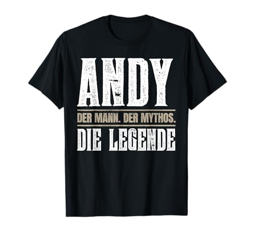 Vorname Andy T-Shirt Geschenk Name Andy T-Shirt