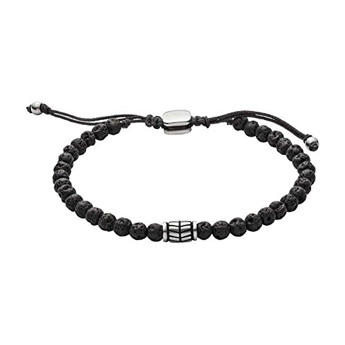 Fossil Armband Für Männer Wellness, Innenlänge: 170mm~250mm Schwarzes Halbedelsteinarmband, JF02887040