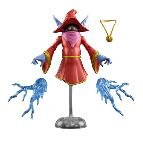 Masters of the Universe Origins Orko-Actionfigur 200X aus der Cartoon-Kollektion, ca. 14 cm großer MOTU-TV-Zauberer der 1980er, detailreiches Design und durchsichtiger Ständer, magischer Effekt, JHK01