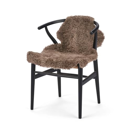 Nordic Sheep Lammfell Kurzhaar Echt Teppich 90x60 cm, Hellbraun