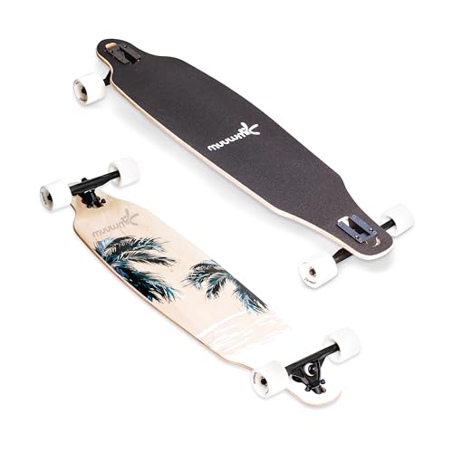 muuwmi Longboard Beach - ABEC 7 Kugellager - Deck 97x23 cm - Rollen 65x51 mm - max. 100kg