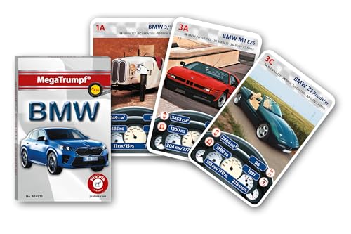 Piatnik 4249 - Quartett MegaTrumpf - BMW, Kartenspiel, Blau und Weiß, Rot und Schwarz