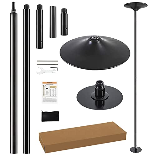 PRIORMAN Tanzstangen-Set Premium -Höhenverstellbar 2,25-2,70m,Traglast 200kg,45mm Durchmesser,360°Drehfunktion,Boden-Decke-Montage ohne Bohren,Professionelle Portable Pole für Zuhause