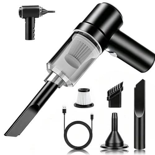 SCOVEE Handheld Staubsauger, Mini Tragbar Staubsauger, 20000PA Leistung, Super Leistungsstarke 4-in-1 Multifunktionalität, Einfach zu tragen, Geeignet für Büro, Auto, Zuhause, Büro