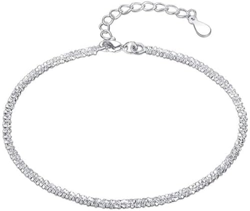 Armband 925 Sterling Silber Funkelndes Glitzerarmband Temperament Frauen Vielseitige Sternenkette Freundin Geschenk