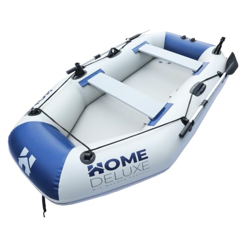 Home Deluxe - Schlauchboot Pike Small - Material: strapazierfähiges PVC- Maße: LxB ca. 230 x 128 cm - für bis zu 3 Personen I Beiboot, Motorboot, Ruderboot
