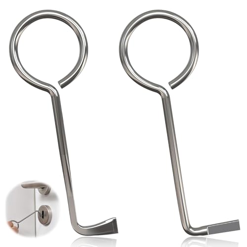 2 Stück Profi Dietrich Set, Buntbartschlüssel Universal Bunbartschlüssel Aus Edelstahl, Öffnungs Werkzeug Universalschlüssel für Zimmertüren, Bartschlüssel Dietrichset, Türöffner Schlüssel