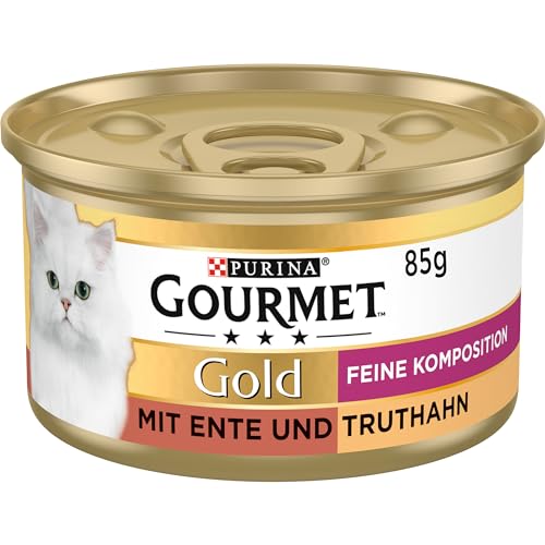 GOURMET Gold Feine Komposition, mit Ente und Truthahn, 12 x 85g