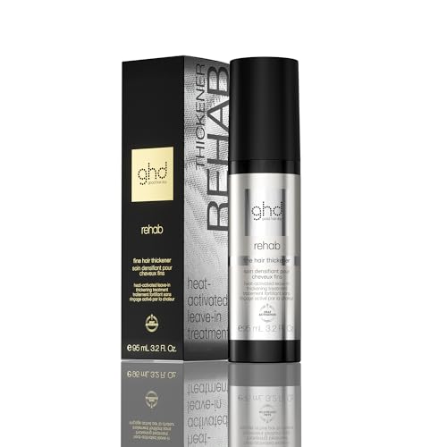 ghd rehab - fine hair thickener spray: Pflegendes Leave-In Treatment mit Wärmeaktivierung, für feines & dünnes Haar, für voller wirkendes Haar, mehr Glanz; 95 ml