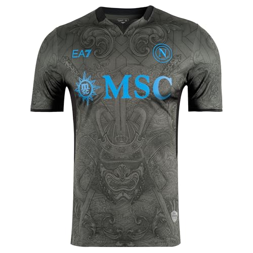 smart millenials SRL SSC Napoli Third, EA7 offizielles Produkt, Fußballtrikot für Erwachsene 2024/2025 - L, Third, Large