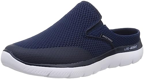 Skechers Herren Summits Vindicator Turnschuhe, Navy Textile/Trim, 44 EU