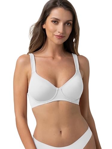 Dorina Damen Lindsay-d BH mit vollständiger Abdeckung, Weiß, 100B
