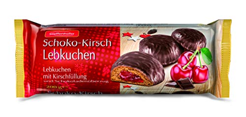 Stieffenhofer Schoko Kirsch Lebkuchen, Weihnachtsspezialität, traditionelles Wintergebäck, 200 g