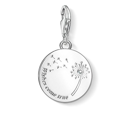 Thomas Sabo Damen Charm-Anhänger Pusteblume Wishes Come True 925 Sterling Silber 1457-051-21