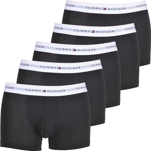 Tommy Hilfiger Herren Boxershorts Trunks Unterwäsche, Mehrfarbig (Black/Black/Black/Black/Black), XL