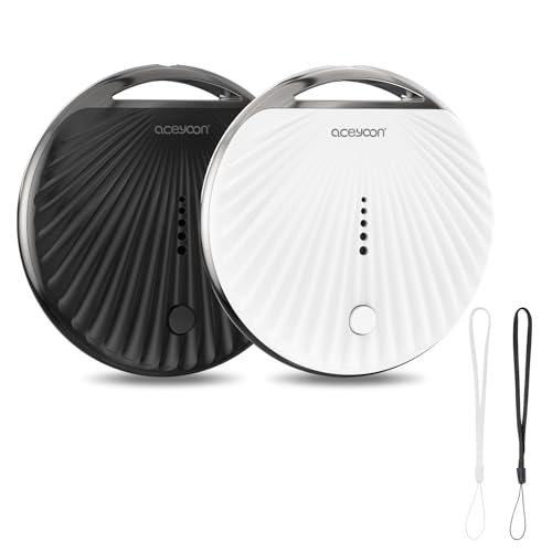 aceyoon Air Tracker Tag für Apple 2er Pack, Mini GPS Tracker iOS Kompatibel mit Apple Wo ist Smart Tracker Tag Key Finder für Gepäck, Taschen, Koffer und Schlüssel