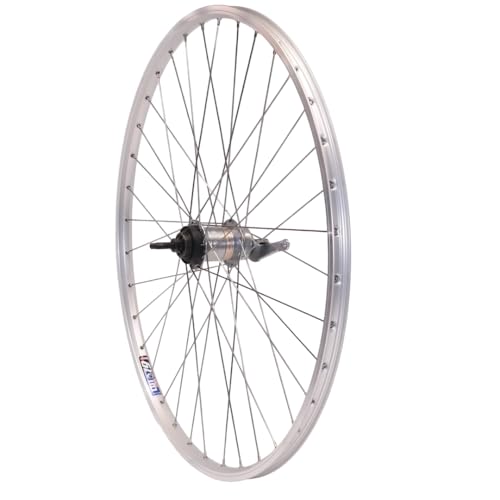 Vuelta Fahrradfelge Hinterrad 28 Zoll inkl. Nexus SG3C41A2078, 3 Gang Rüktritt-/Felgenbremse - Made in Germany Hinterrad Silber, 622x19C Hohlkammer-Felgen Fahrrad Rad
