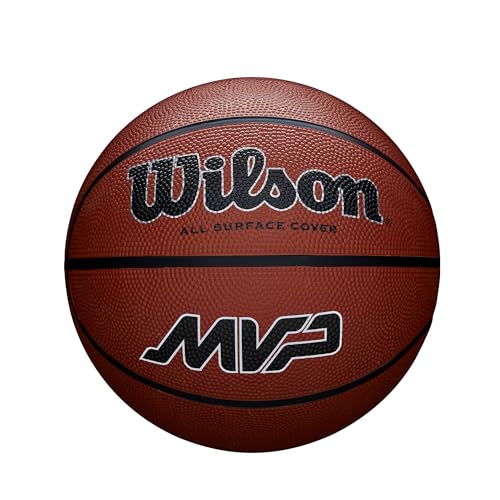 Wilson Unisex-Adult MVP Basketball Brown 6 Ball, 6