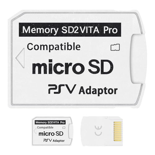 DUEQID SD2Vita 5.0 PSV Micro SD Speicherkartenadapter, Micro SD Adapter kompatibel mit PSV 1000/2000 3.60 HENkaku Enso System