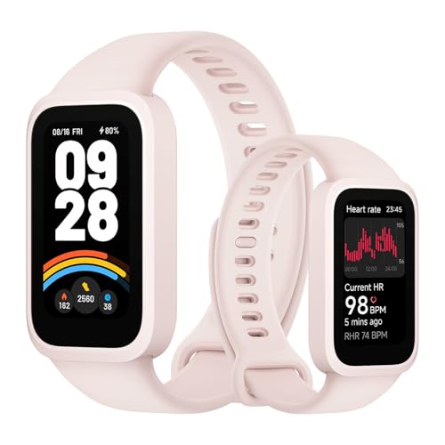 Xiaomi Smart Band 9 Active,Sports Fitness Tracker,Watch,1.47'' TFT Display, 60Hz high Refresh Rate,18 Days Battery Life,Sleep and Health Monitoring,50 Sports Modes, 5ATM, iOS & Android, Rosa