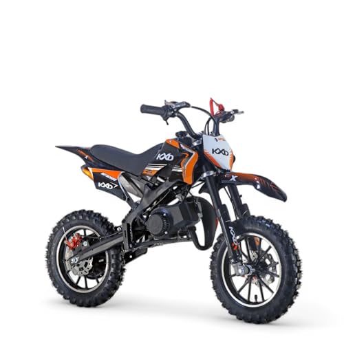KXD 701 49ccm Dirt Bike Dirtbike CrossBike Enduro Kinder Dirtbike Pocket 49cc Pitbike PocketBike Motocross Motorrad Motorbike Motorsport Pocket Vollcross Crossbike (orange)