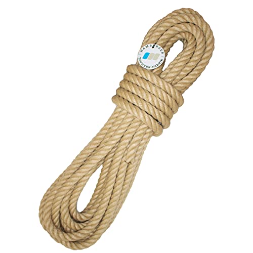 Nature Touch Polyhanfseil Ø 8 mm 40 m | wetterfestes Polypropylen-Seil in Naturhanf-Optik | Robustes PP-Tauwerk für Garten, Dekoration und DIY-Projekte | Made in Germany