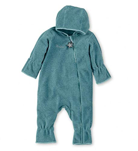 Sterntaler Unisex Baby Overall Strampler, Blau (Türkis Melange), 68