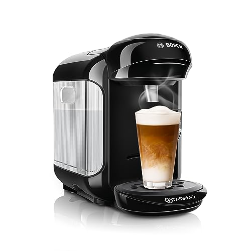 Tassimo Vivy2 Kapselmaschine TAS1402 Kaffeemaschine By Bosch, Über 70 Getränke, Vollautomatisch, Geeignet Für Alle Tassen, Platzsparend, 1300 W, 1 Liters , Schwarz