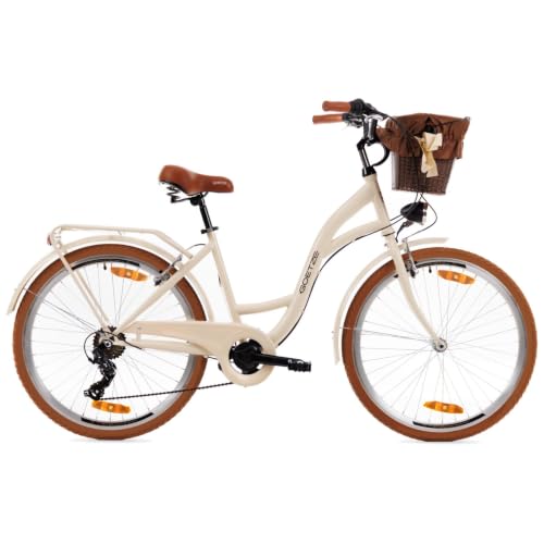 Goetze Mood Damen Fahrrad, City Bike 26/28 Zoll, 6/7-Gang mit Korb
